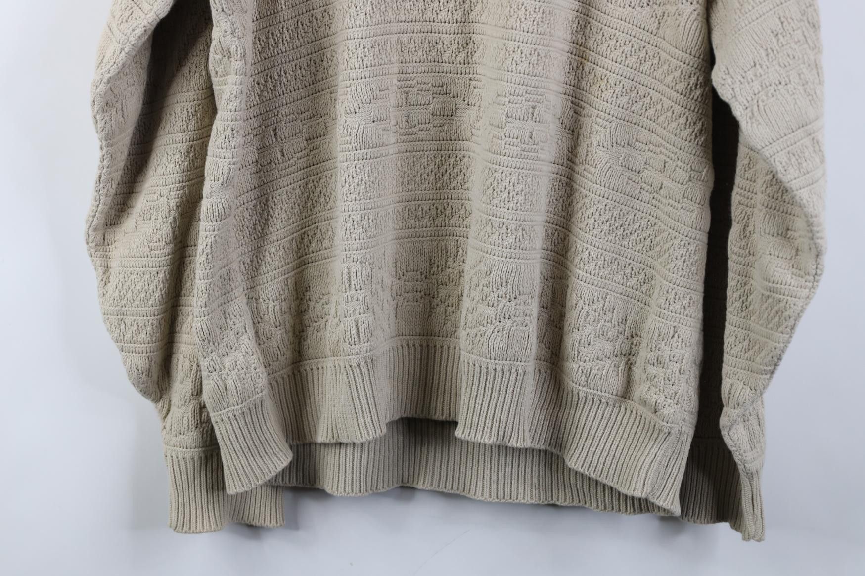 Vintage Vintage 90s Streetwear Cotton Geometric Knit Sweater USA Size US M / EU 48-50 / 2 - 12 Thumbnail