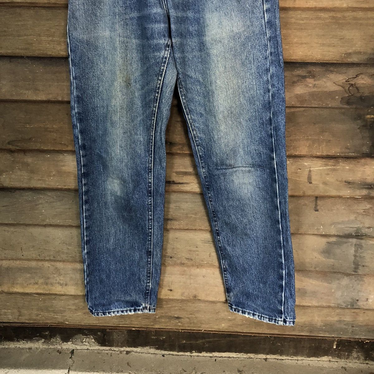 Lee Lee Blue Distressed Denim jeans vintage Pants #7327 Size US 28 / EU 44 - 3 Thumbnail