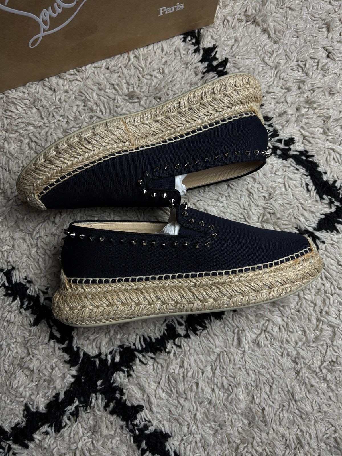 Christian Louboutin Christian Louboutin Spiked Espaboat Espadrille Luxury Shoes Size US 9 / IT 39 - 6 Thumbnail