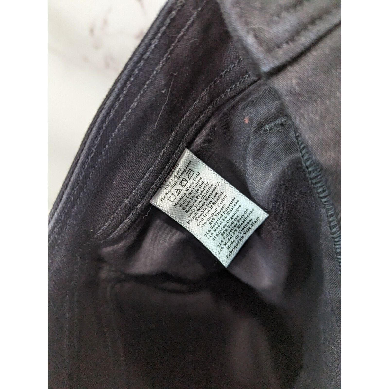 Everlane Everlane Skinny Jean Women 27 Black The Way High Regular NEW Size 27" / US 4 / IT 40 - 8 Thumbnail