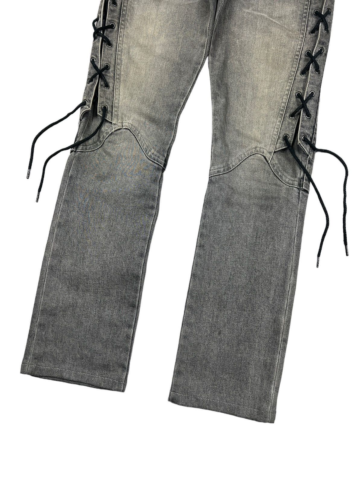 Tornado Mart Tornado Mart Lace Up Slim Jeans Size 32" / US 10 / IT 46 - 3 Thumbnail