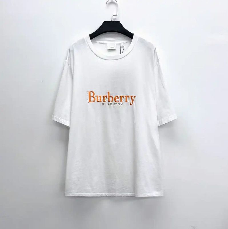 Burberry Burberry White Cotton Embroidered T-Shirt for Men Size US M / EU 48-50 / 2 - 1 Thumbnail