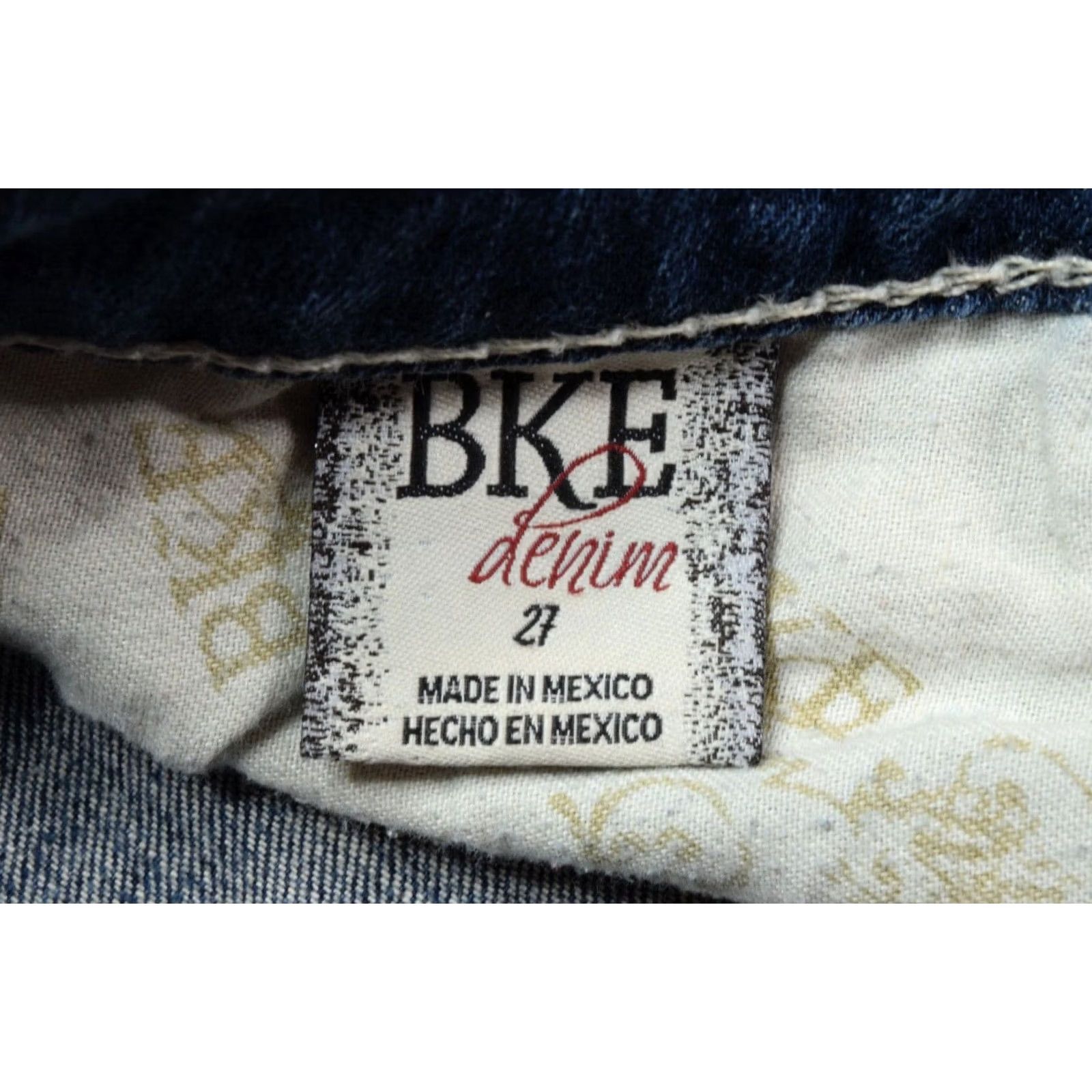 Vintage BKE Starlite Cropped Jeans Womens 27 Blue Slim Fit Low Rise Cotton Stretch Denim Jeans Size 27" / US 4 / IT 40 - 7 Thumbnail