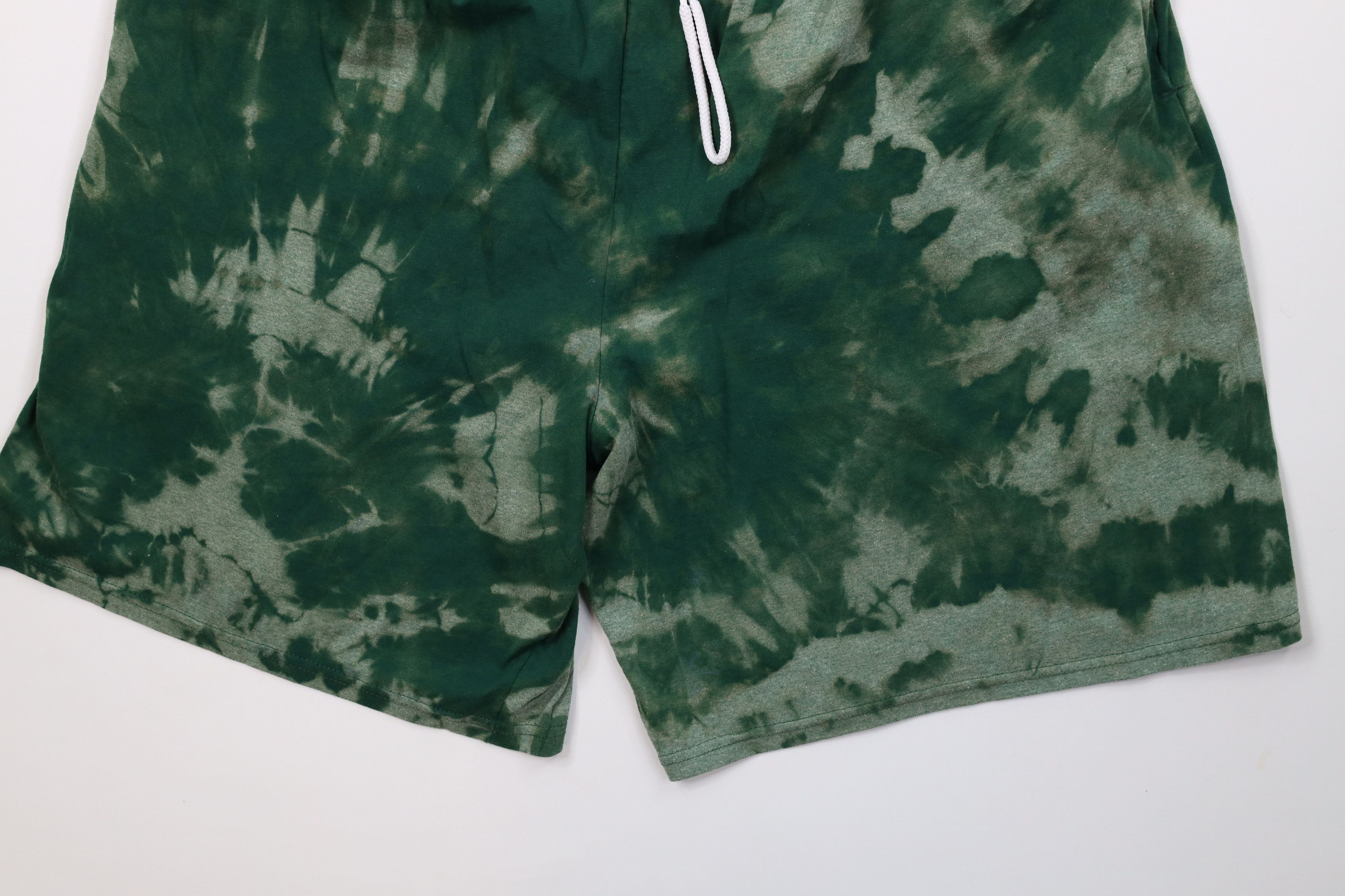 Vintage Vintage Y2K Streetwear Above Knee Dad Shorts Trippy Green Size US 38 / EU 54 - 4 Thumbnail