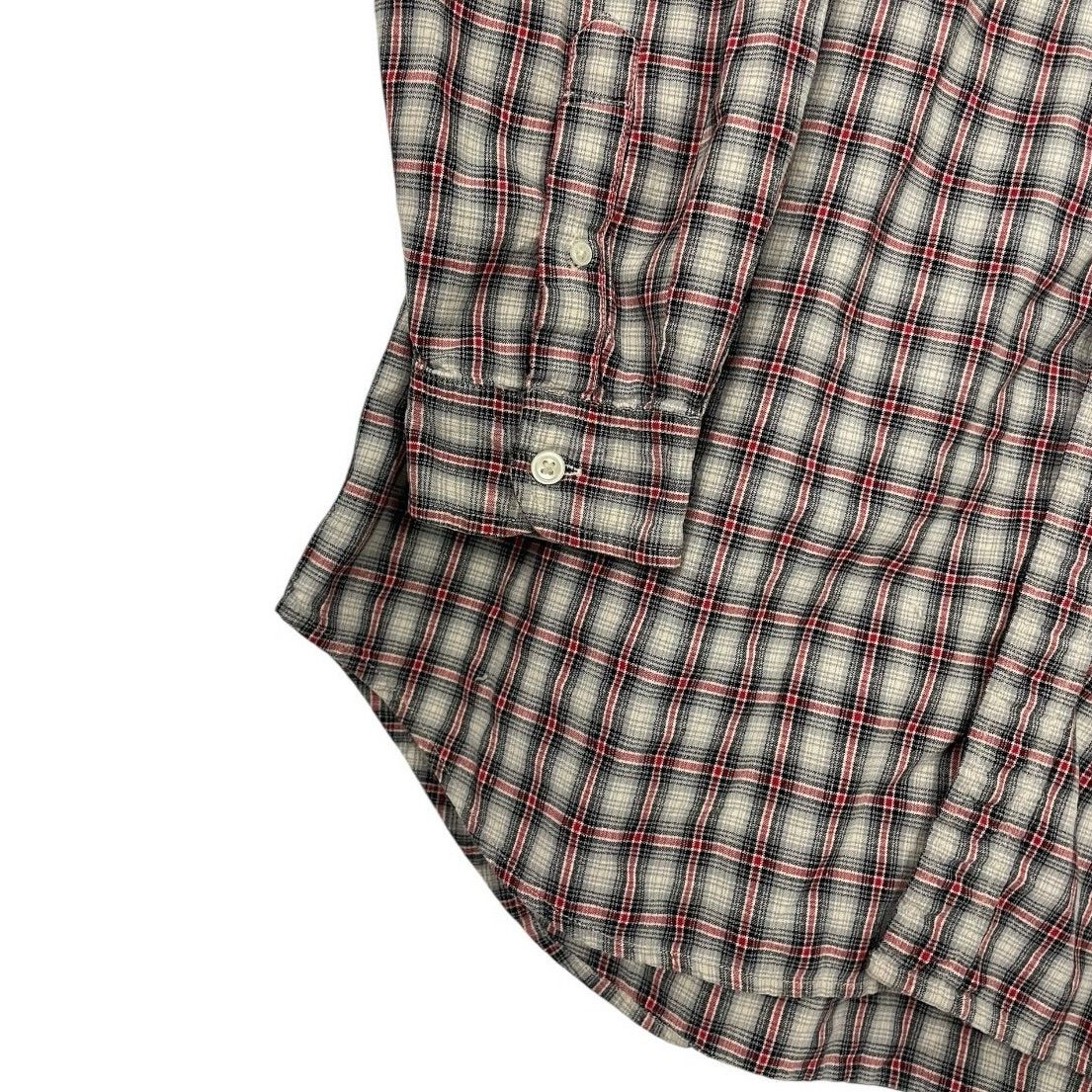 Ralph Lauren × Vintage Ralph Lauren Jeans Co Vtg Red & Grey Plaid Button Down Shirt Size US L / EU 52-54 / 3 - 3 Thumbnail