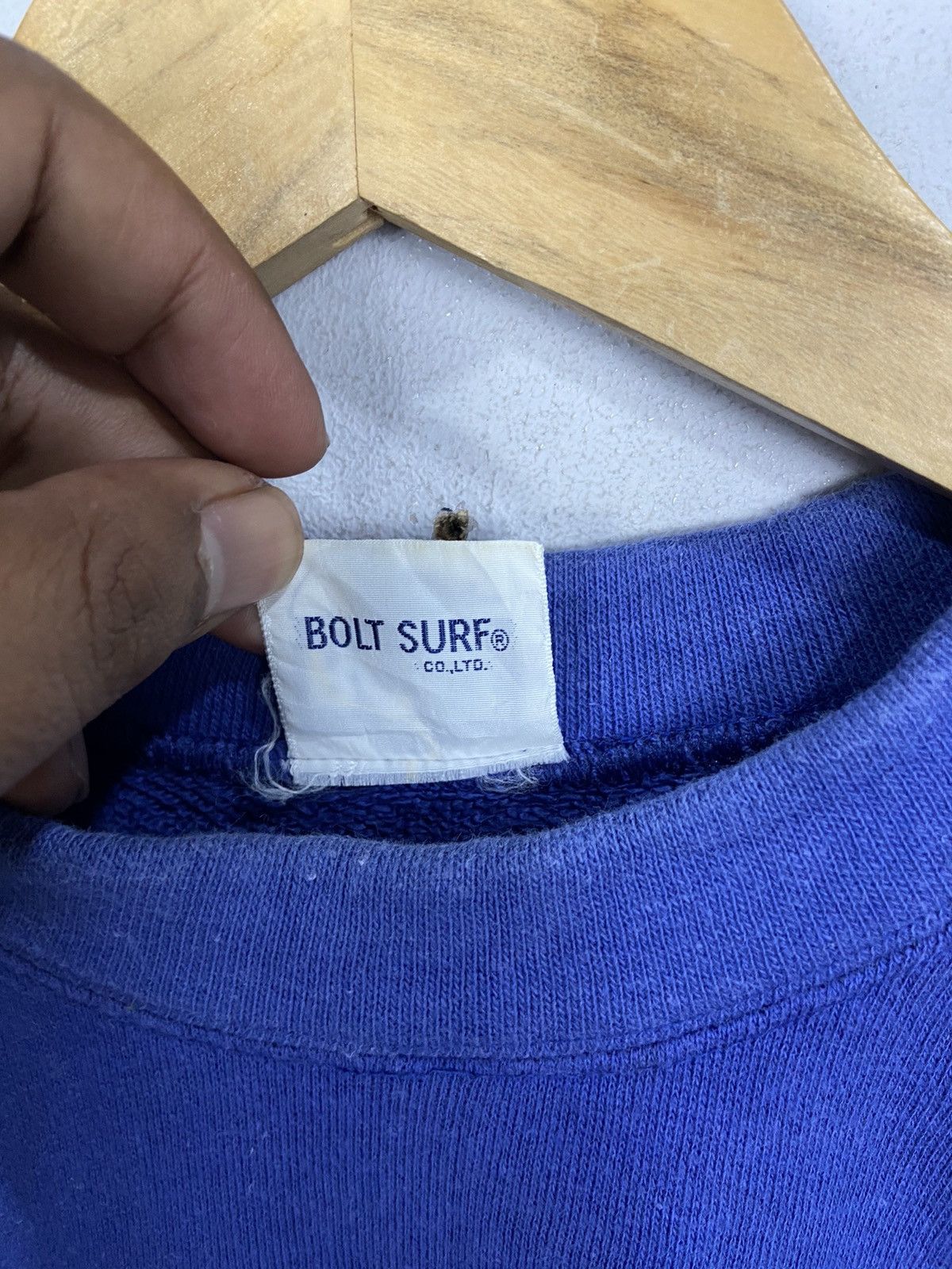 Lightning Bolt × Vintage Rare Design 90s Lightning BoltSurf Pullover Sweatshirt Size US M / EU 48-50 / 2 - 8 Thumbnail