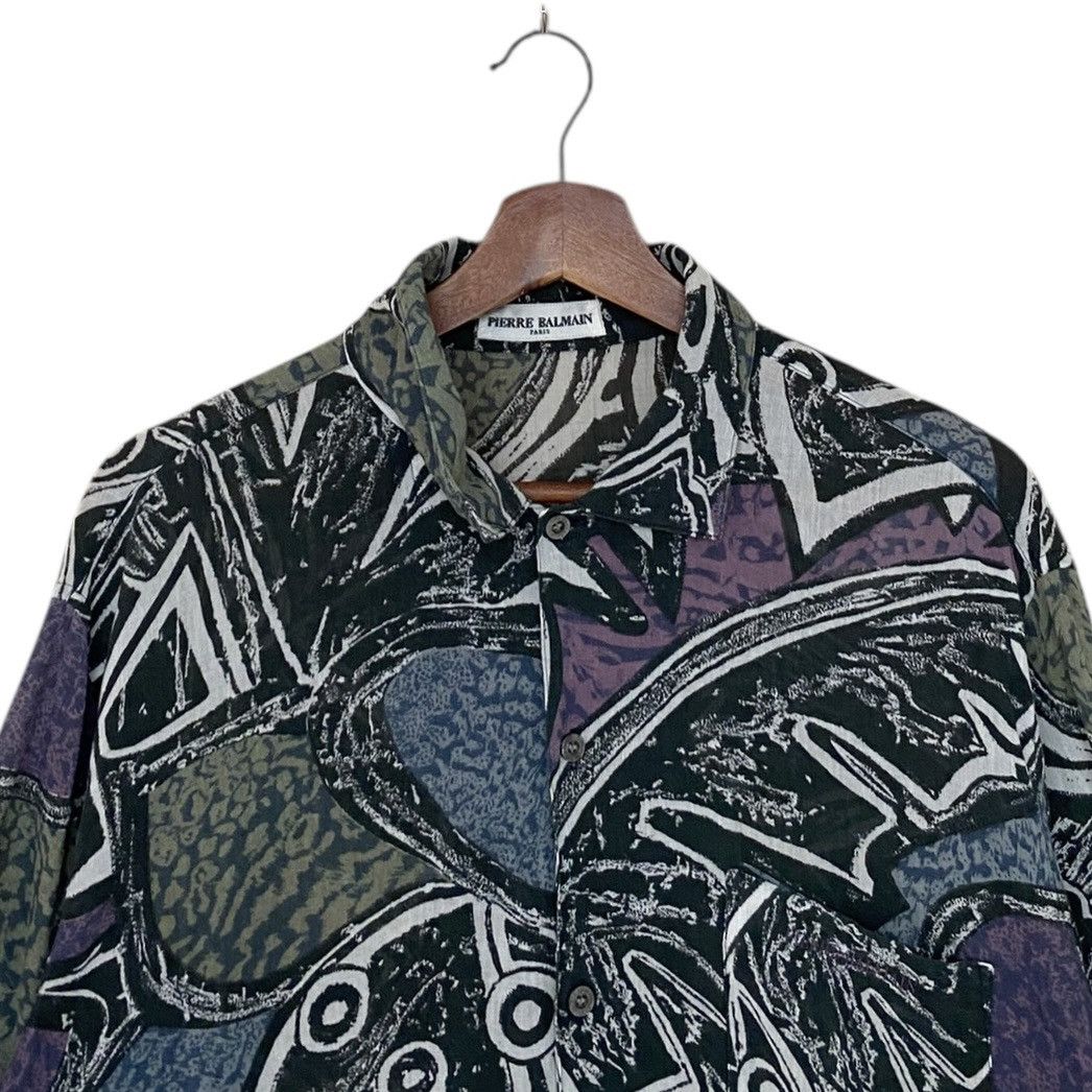 Pierre Balmain × Vintage Vintage Brand Pierre Balmain Silk Shirt 1990s Size US L / EU 52-54 / 3 - 7 Thumbnail
