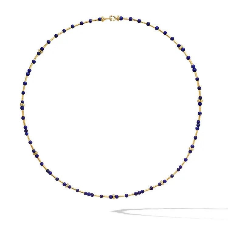David Yurman o1w1db10426 N17003 Size:10/Fine Flex Necklace in Golden/Blue Size ONE SIZE - 1 Preview