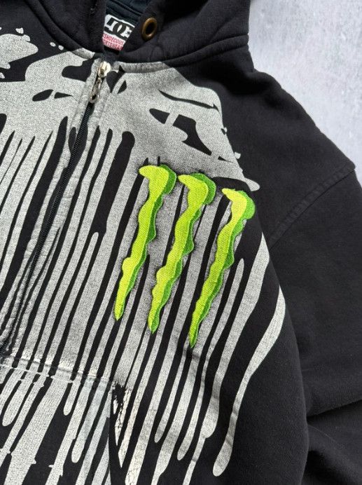DC DC Shoes Monster Energy Zip Hoodie Ken Block Black Size US S / EU 44-46 / 1 - 3 Thumbnail