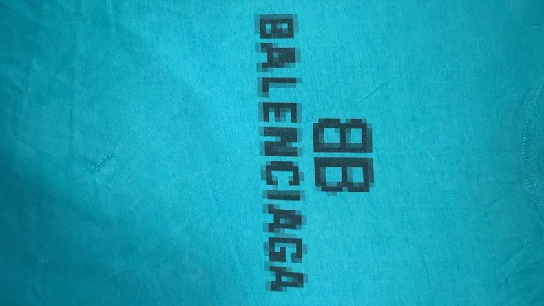 Balenciaga Balenciaga Lake blue mosaic short sleeves Size US XS / EU 42 / 0 - 2 Thumbnail