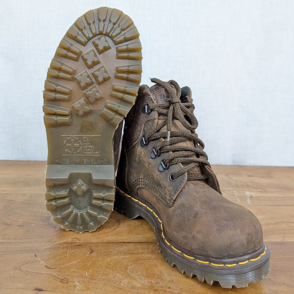 Dr. Martens Vintage UK Made Steel Toe Dr. Martens Leather Boots UK4 Size US 6 / IT 36 - 1 Thumbnail