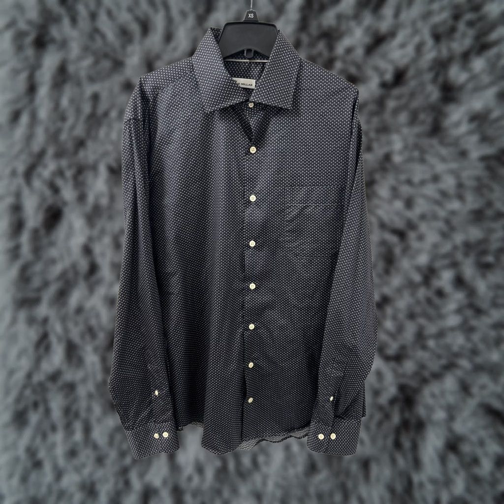 Peter Millar Peter Millar Shirt Mens Large Black Champagne Glass Button-Down Long Sleeve Size US L / EU 52-54 / 3 - 1 Thumbnail