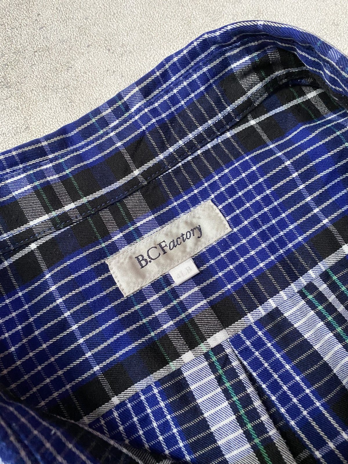 Japanese Brand B.C Factory Plaid Flannel Multipocket L/S Outershirt Size US L / EU 52-54 / 3 - 12 Thumbnail