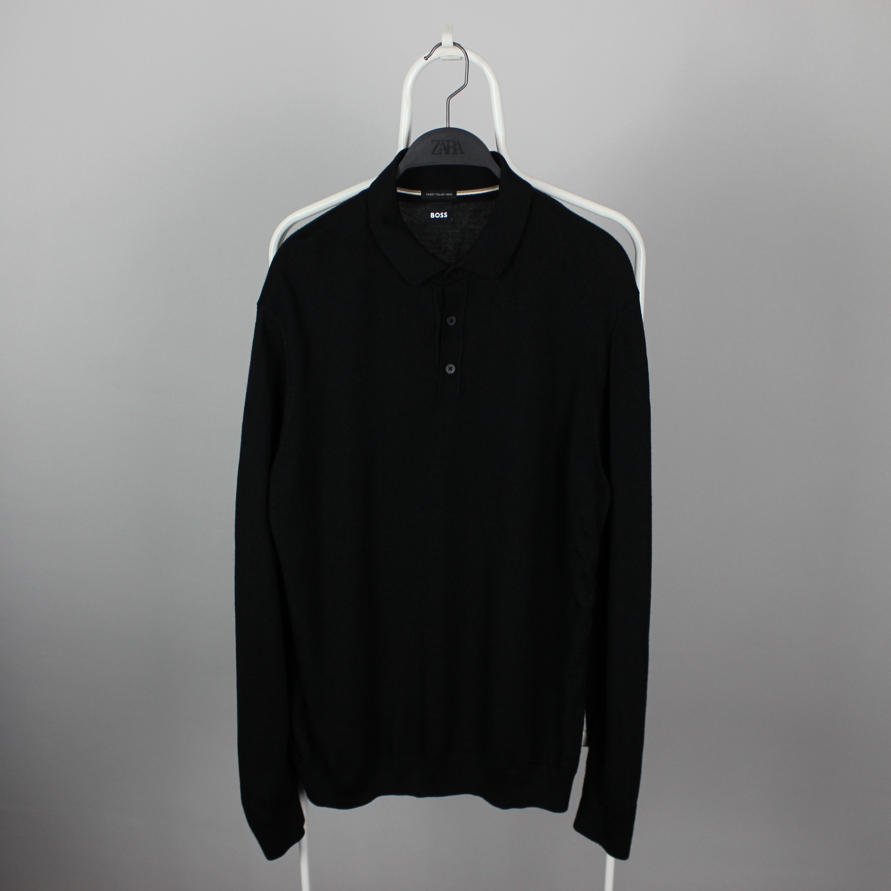 Hugo Boss Hugo boss long sleeve wool men XL black Size US XL / EU 56 / 4 - 2 Thumbnail