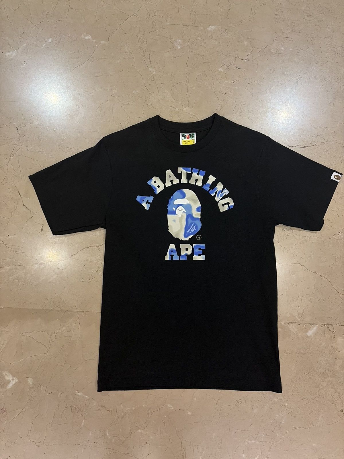 Bape Bape liquid camo college tee Size US S / EU 44-46 / 1 - 1 Thumbnail