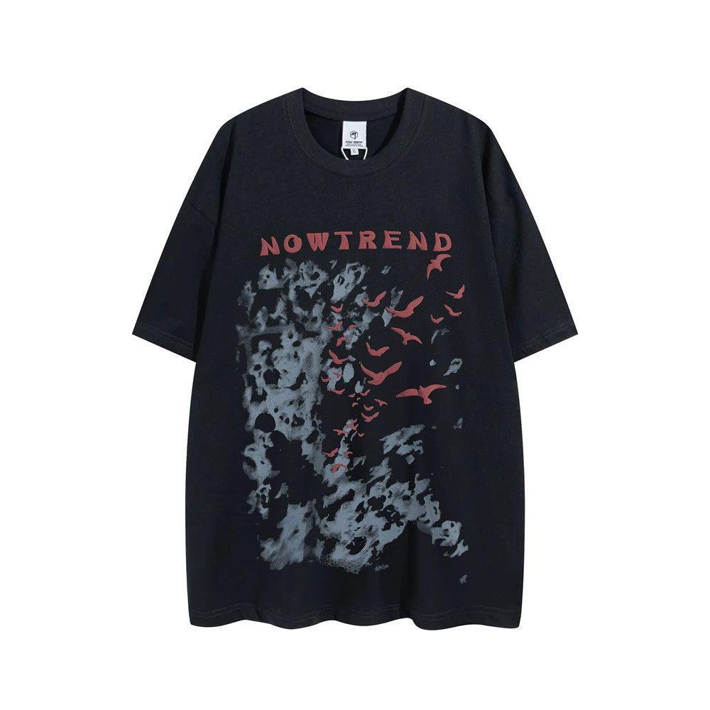 Japanese Brand × Vintage Men's Japanese retro ink-splashed print T-shirt loose casual Size US M / EU 48-50 / 2 - 1 Thumbnail
