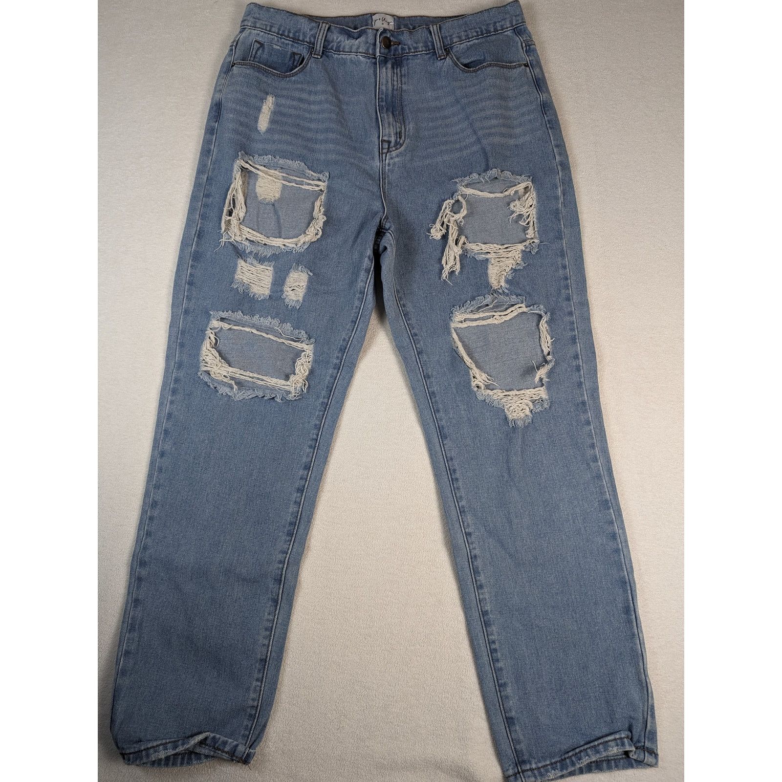 PRINCESS POLLY Princess Polly Severe Distressed Boyfriend Women's Size 14 Size 36" / US 14 / IT 50 - 1 Thumbnail