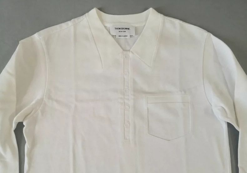 Thom Browne Thom Browne size1 Cotton long sleeve T-shirt Size US S / EU 44-46 / 1 - 2 Thumbnail