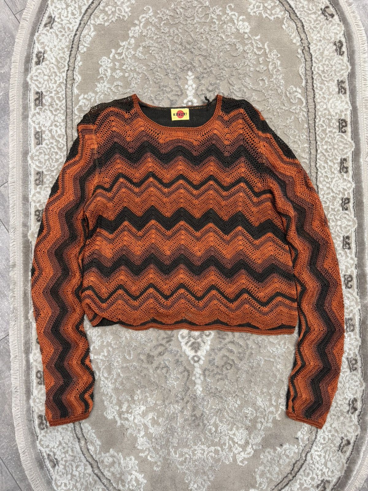 Vintage CARLO COLUCCI JAPANESE Coogi TYPE sweater- jacket