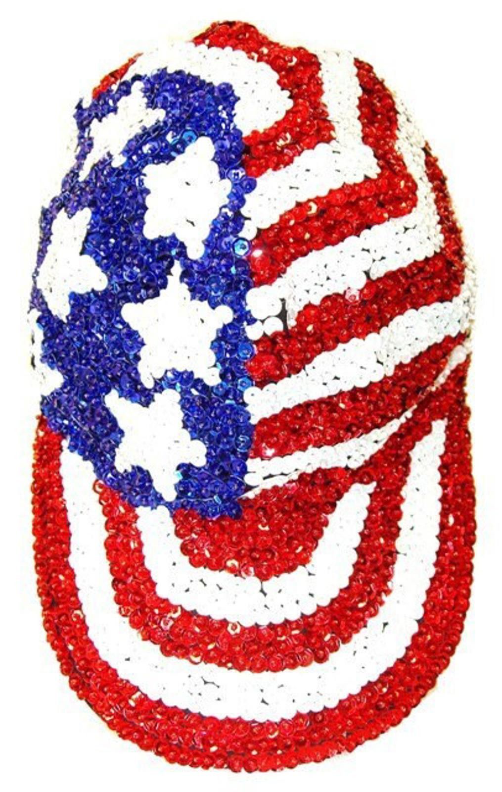 Designer Sequin Baseball Cap USA #1 for KIDS Size ONE SIZE - 1 Preview