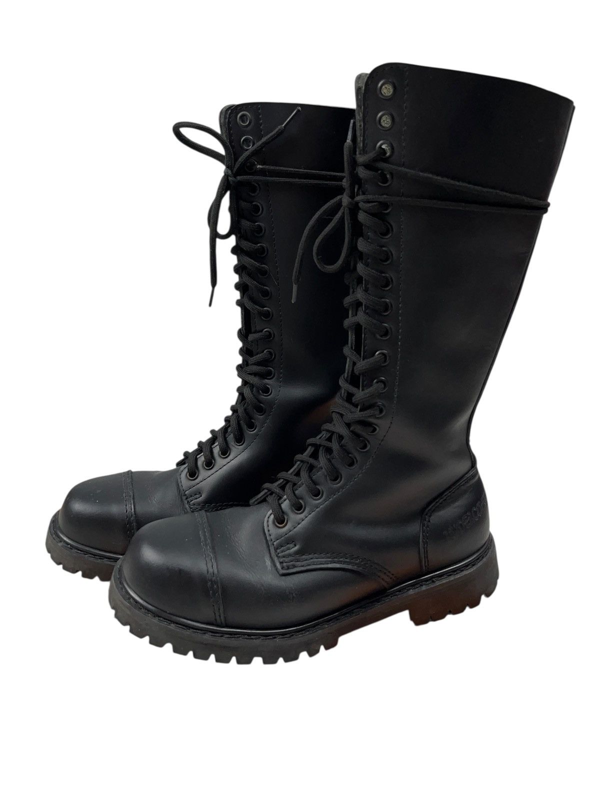 Undercover Vintage Undercover 20 Eye High Leather Combat Boot Steel Toe Size US 9 / EU 42 - 3 Thumbnail