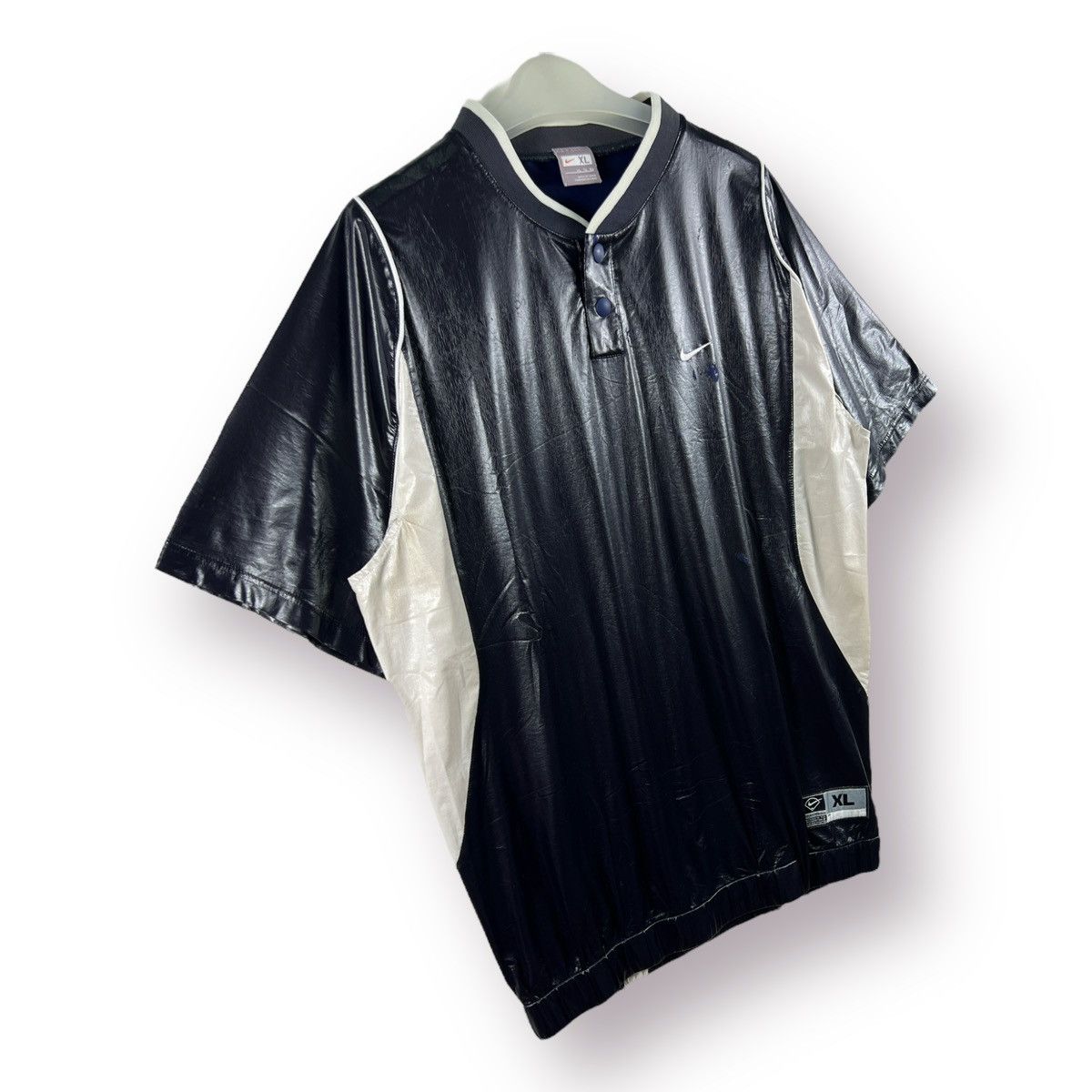 Nike × Vintage 🔥 VINTAGE Y2K DISTRESSED NIKE BASEBALL BIG SWOOSH LOGO - XL Size US XL / EU 56 / 4 - 4 Thumbnail