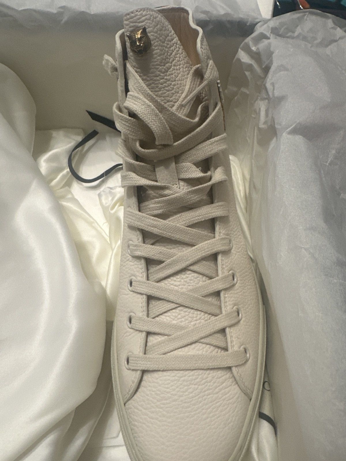 Gucci Gucci Black Tiger Head Leather High-Top Sneakers 0079 Size US 9 / EU 42 - 2 Thumbnail