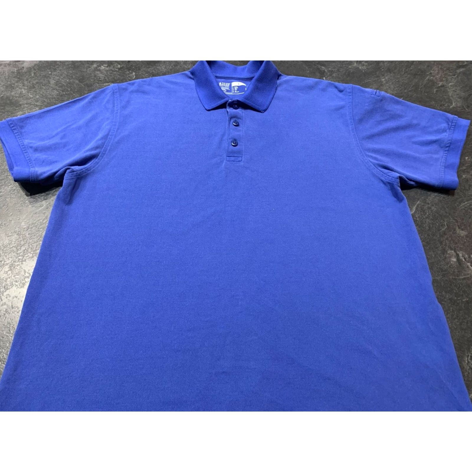 Vintage 5.11 Tactical Mens Polo Shirt Large Light Blue Military Style Breathable with Pockets Size US L / EU 52-54 / 3 - 2 Thumbnail