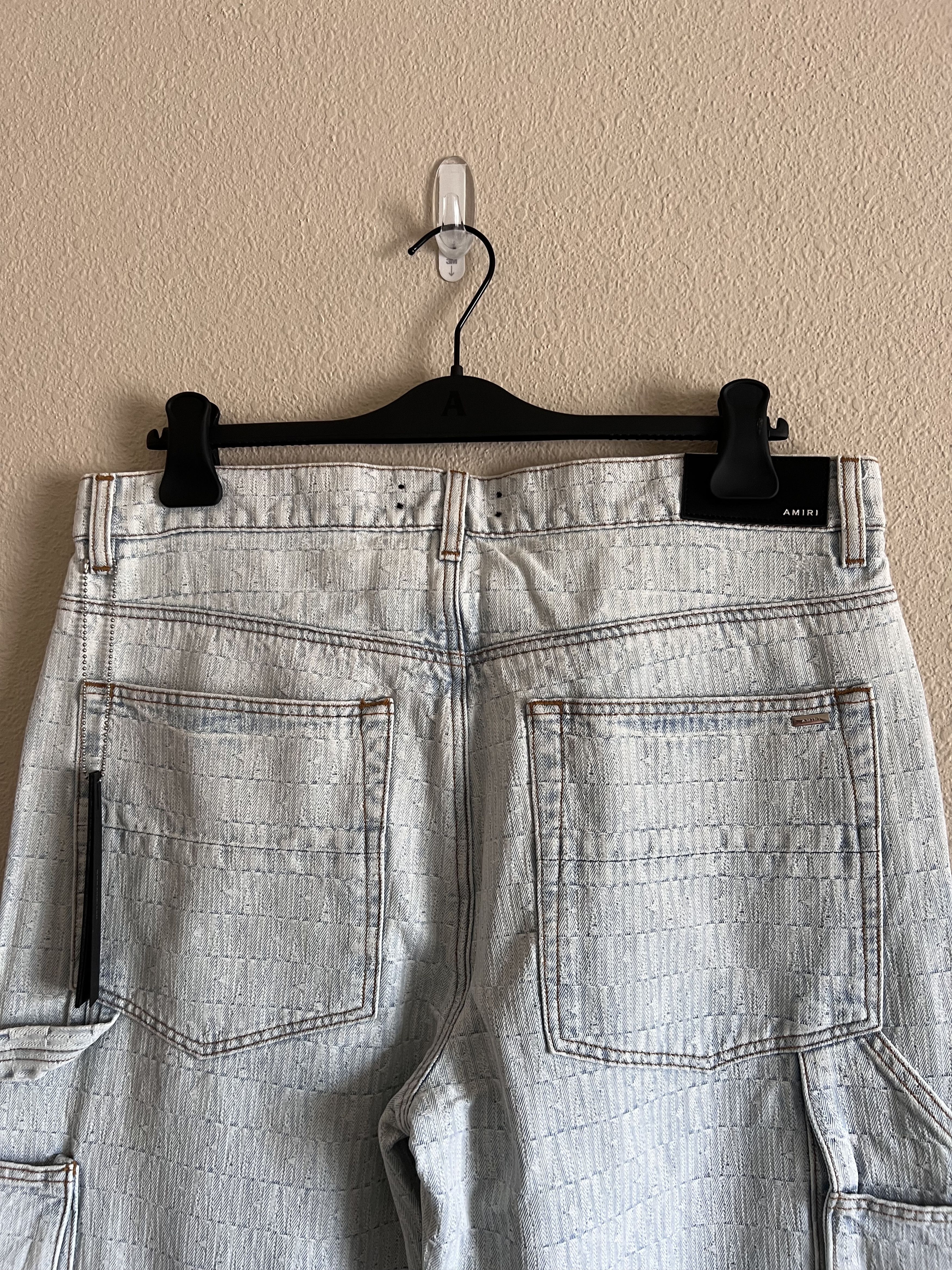 Amiri Amiri Denim Jacquard Carpenter Double Knee Pants Size US 34 / EU 50 - 10 Thumbnail