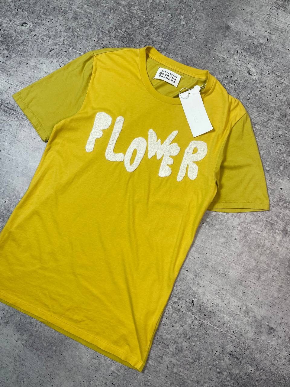 Maison Margiela New SS07 Maison Margiela Yellow Flower Logo Tee T-Shirt Y2K Size US M / EU 48-50 / 2 - 3 Thumbnail