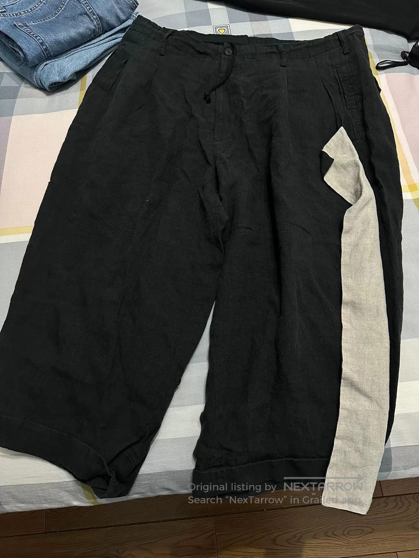 Yashi Yamamuri Yohji Yamamoto Black Casual Cropped Pants. Size US 28 / EU 44 - 1 Thumbnail
