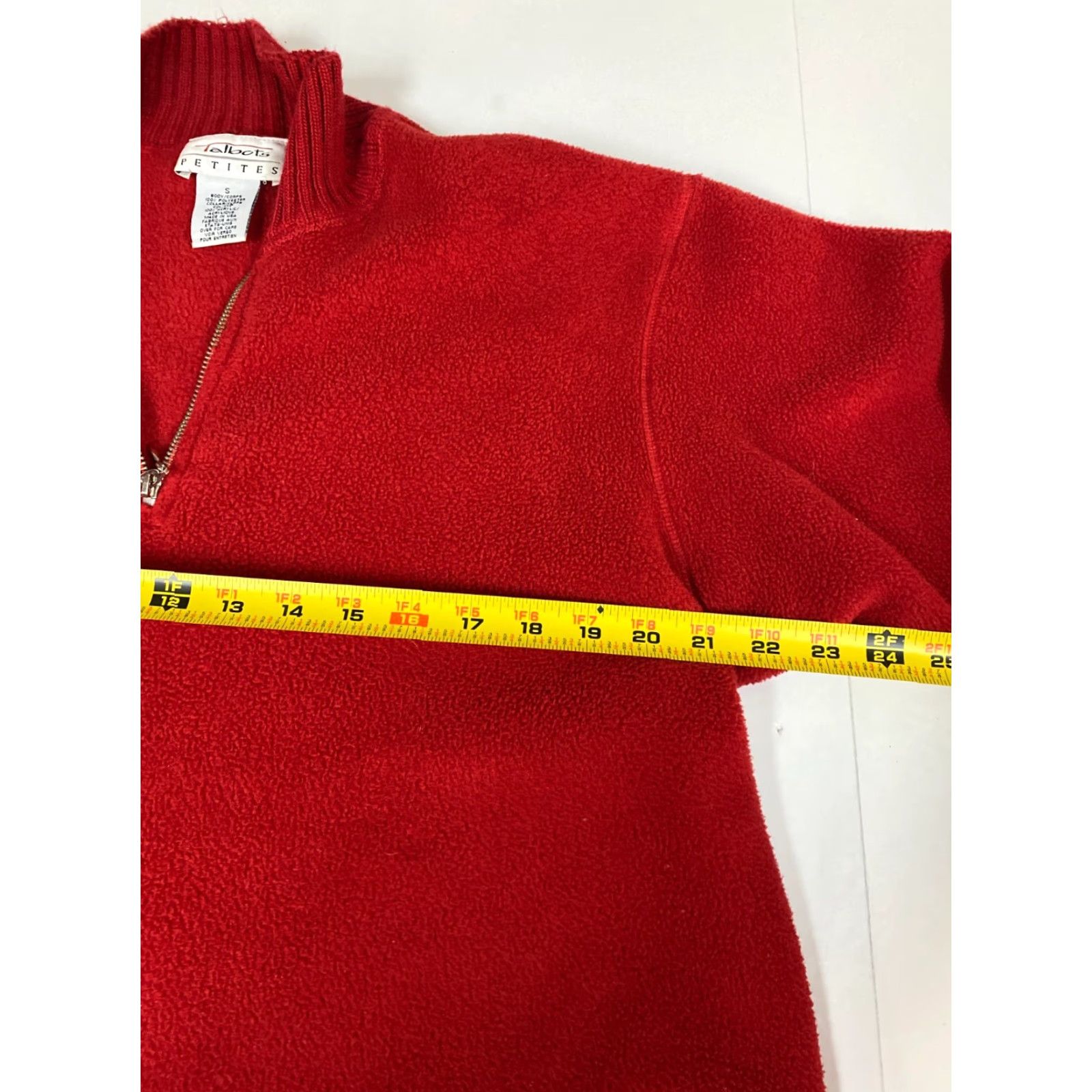 Talbots Talbots Sweater Pullover PS Petites Red 1/4 Zip V-Neck Casual Womens Size S / US 4 / IT 40 - 5 Thumbnail