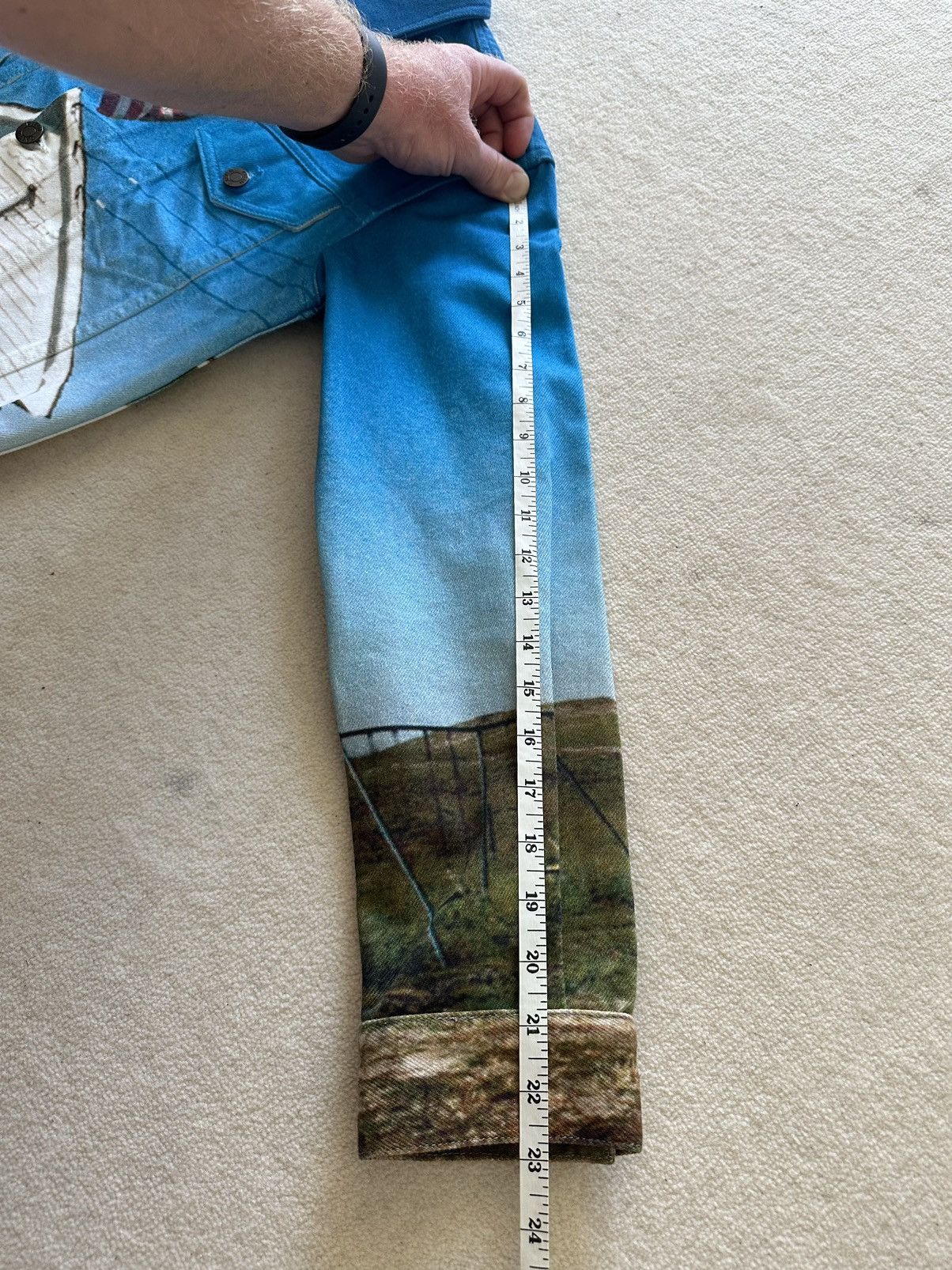 Calvin Klein 205W39NYC FW18 Calvin Klein 205w39nyc est 1975 USA Flag denim jacket Size US S / EU 44-46 / 1 - 9 Thumbnail