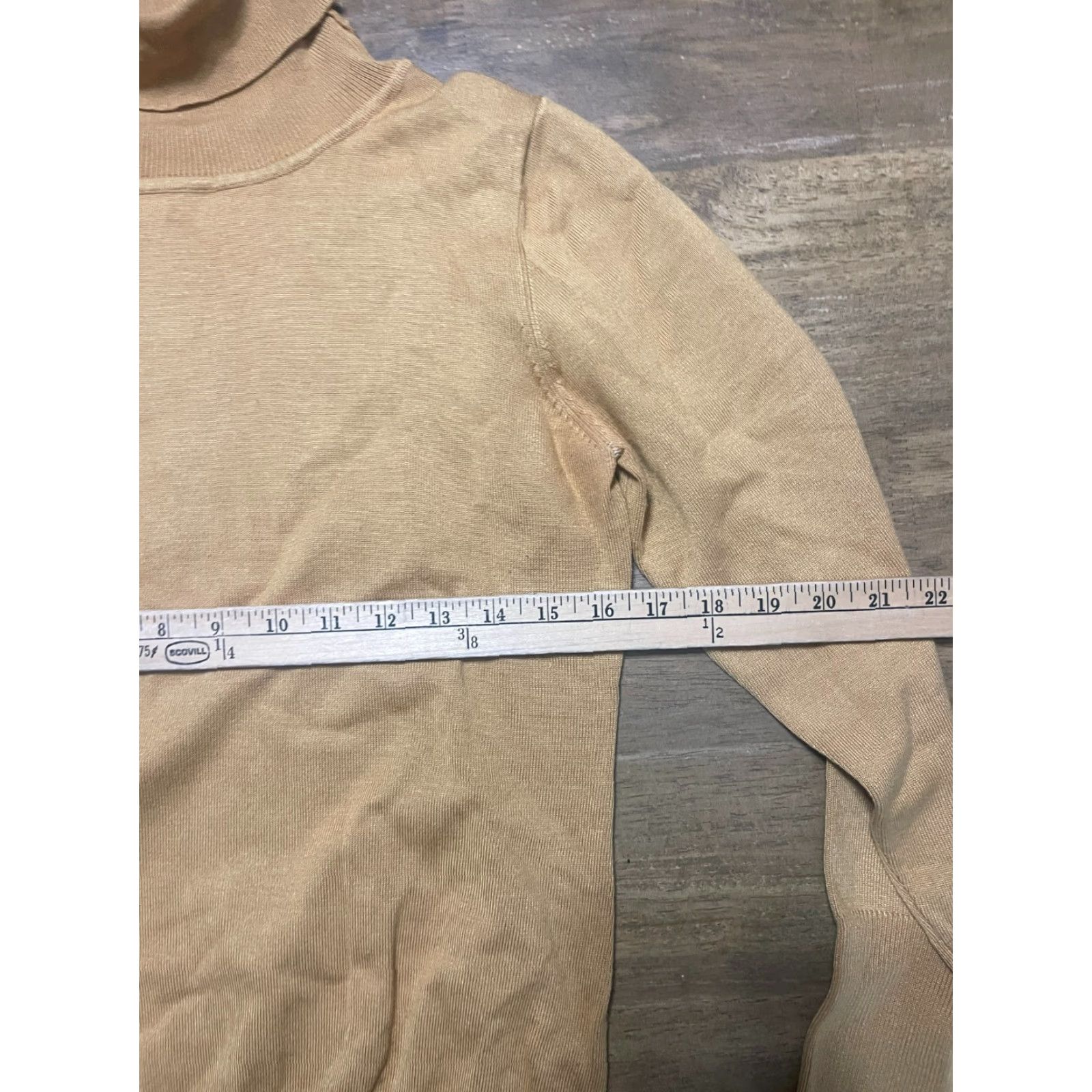 Vintage Cielo Shirt Women's Large Yellow Long Sleeve Turtle Neck Shirt Size L / US 10 / IT 46 - 3 Thumbnail