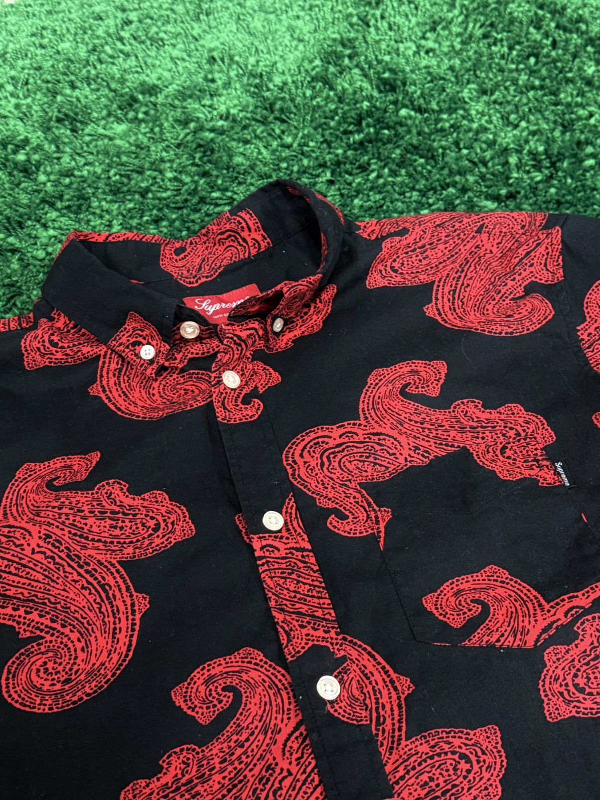 Supreme Supreme Big Paisley SS14 Camp Button Shirt Large Floral Size US L / EU 52-54 / 3 - 3 Thumbnail