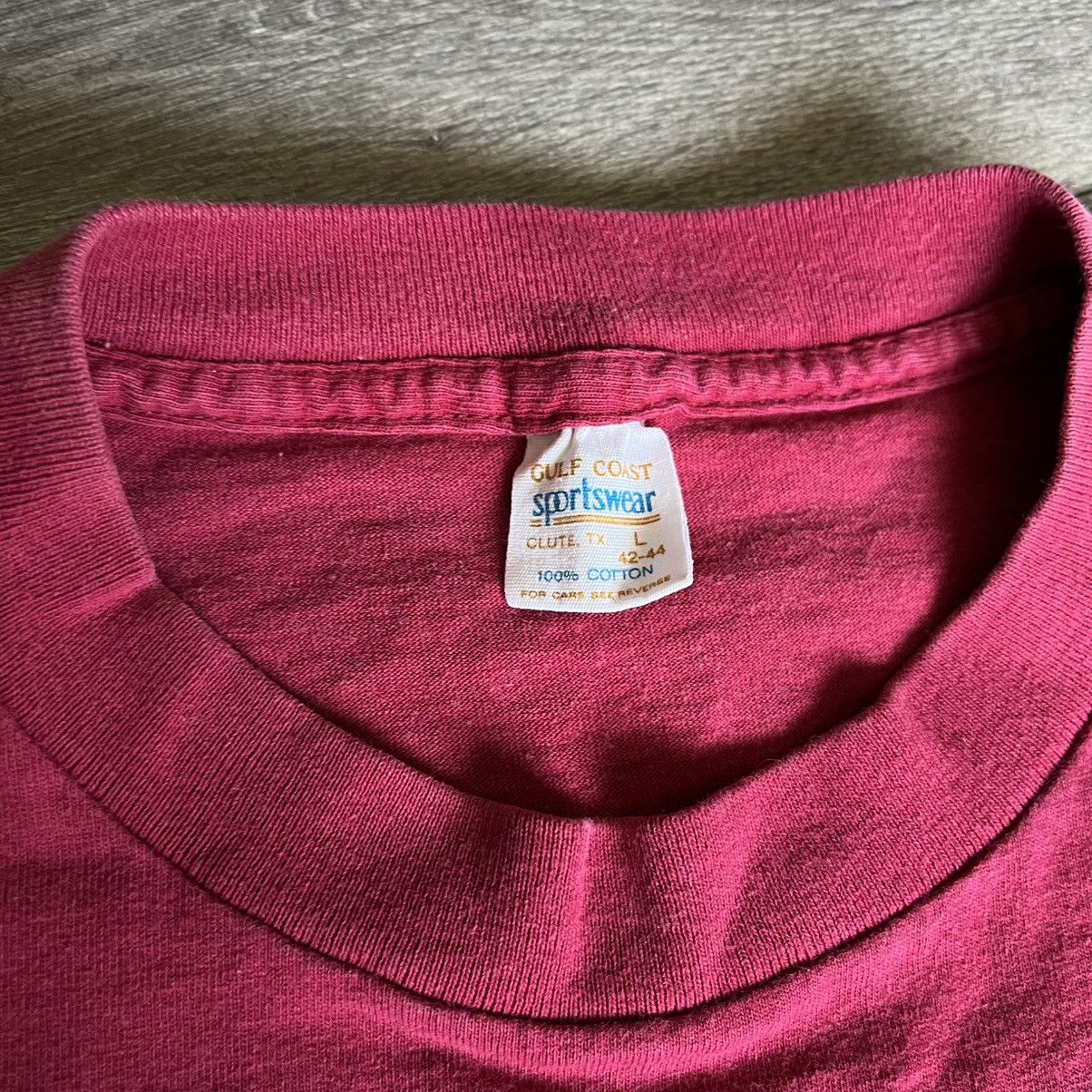 Vintage Vintage 1990s Oklahoma Sooners Gulf Coast Sportswear T Shirt Size US L / EU 52-54 / 3 - 7 Thumbnail