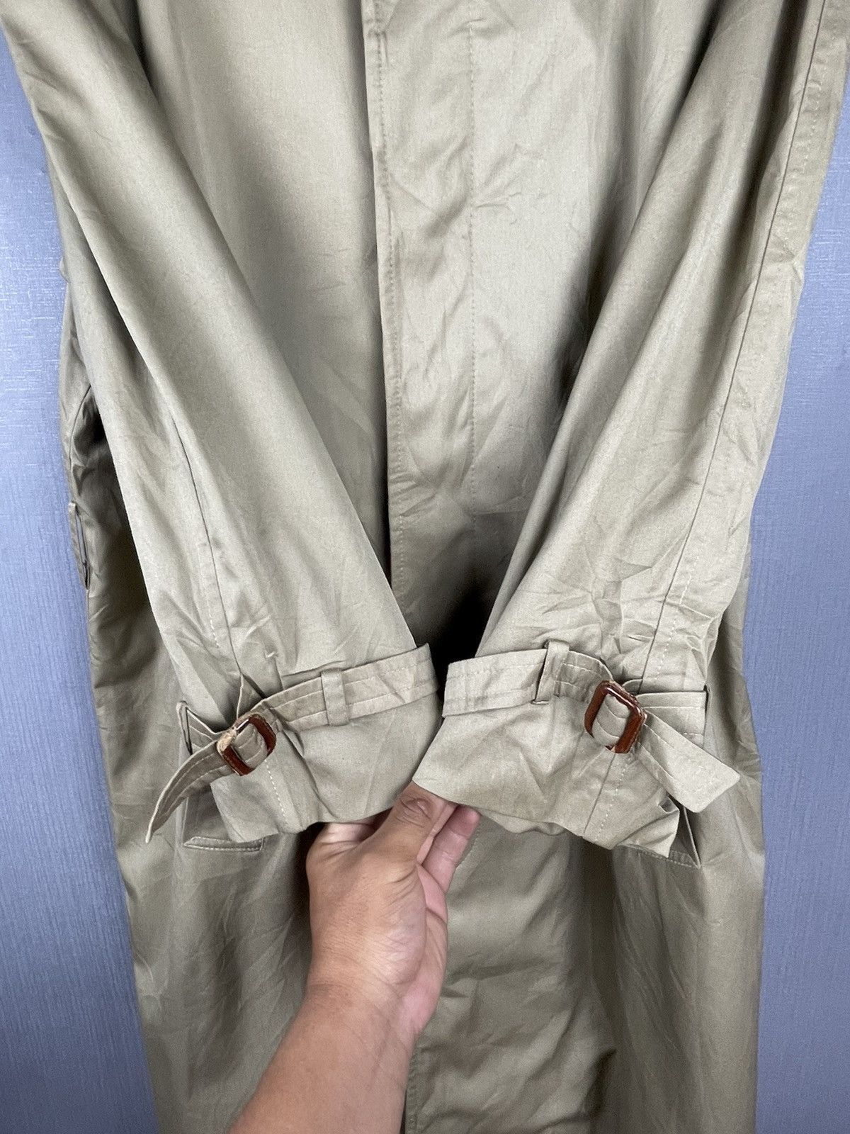 Vintage BURBERRY POLAND Nova Check Trench Coat Casual