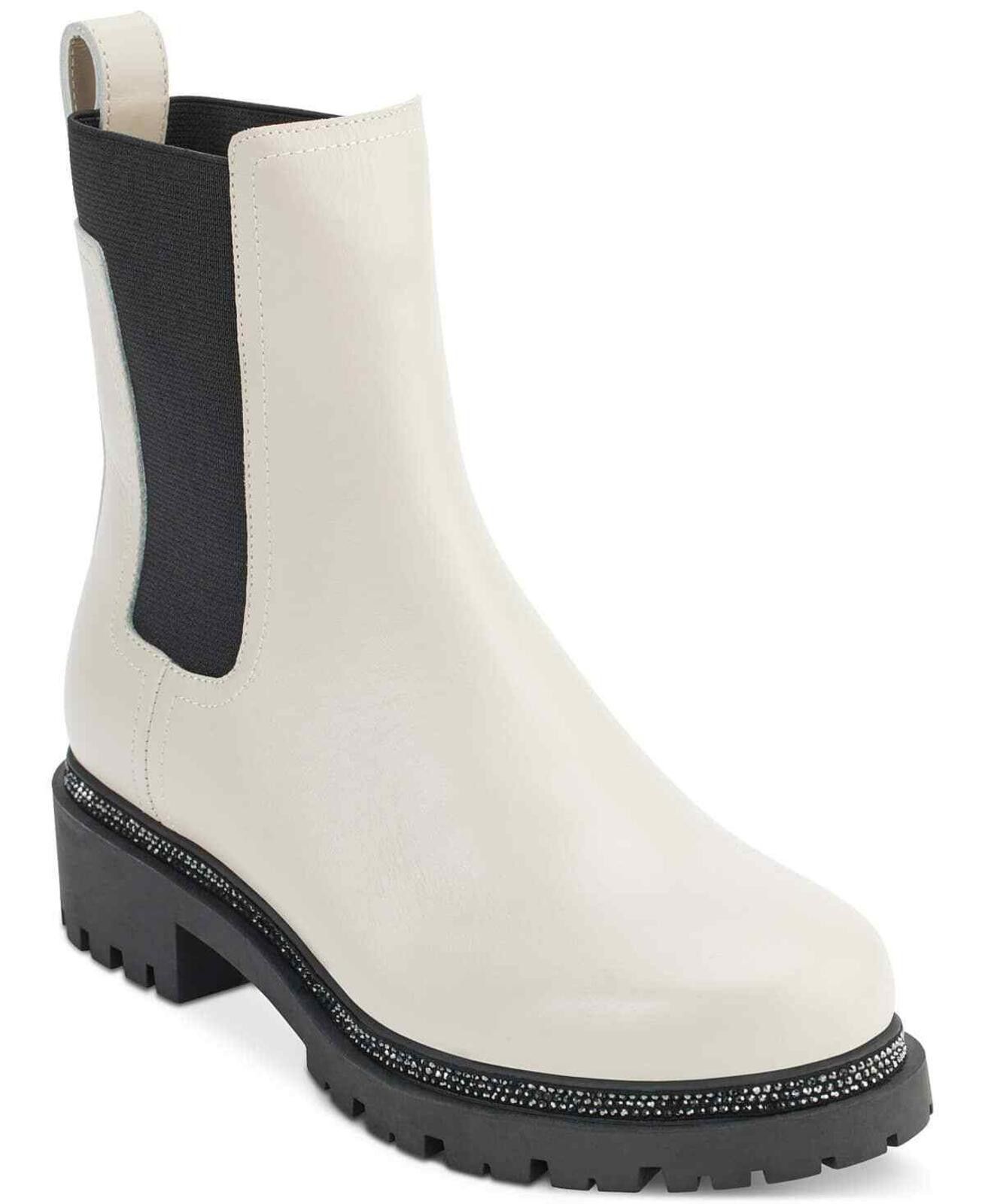 DKNY DKNY Women's Leather Rick Slip-On Chelsea Booties Size US 9.5 / IT 39.5 - 1 Thumbnail