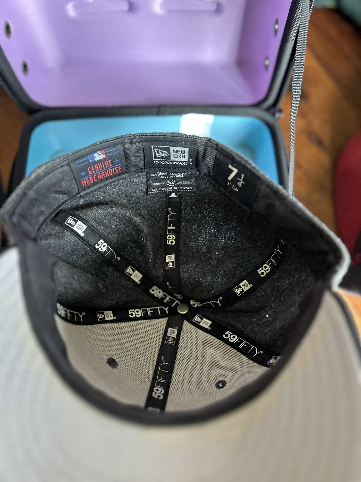 New Era 71/4 New york apple fitted hat Size ONE SIZE - 3 Thumbnail