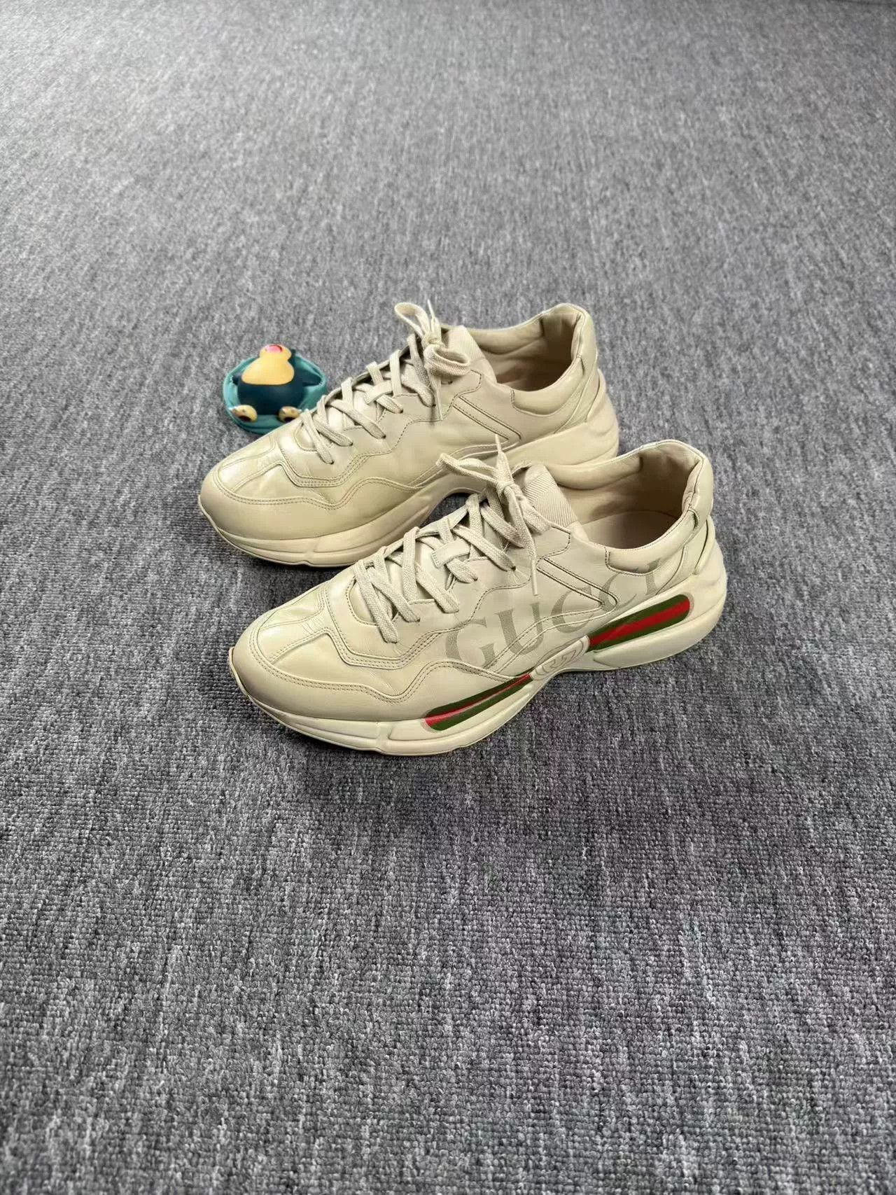 Gucci Gucci Rhyton Web Logo Sneakers Size 12 Size US 12 / EU 45 - 1 Thumbnail