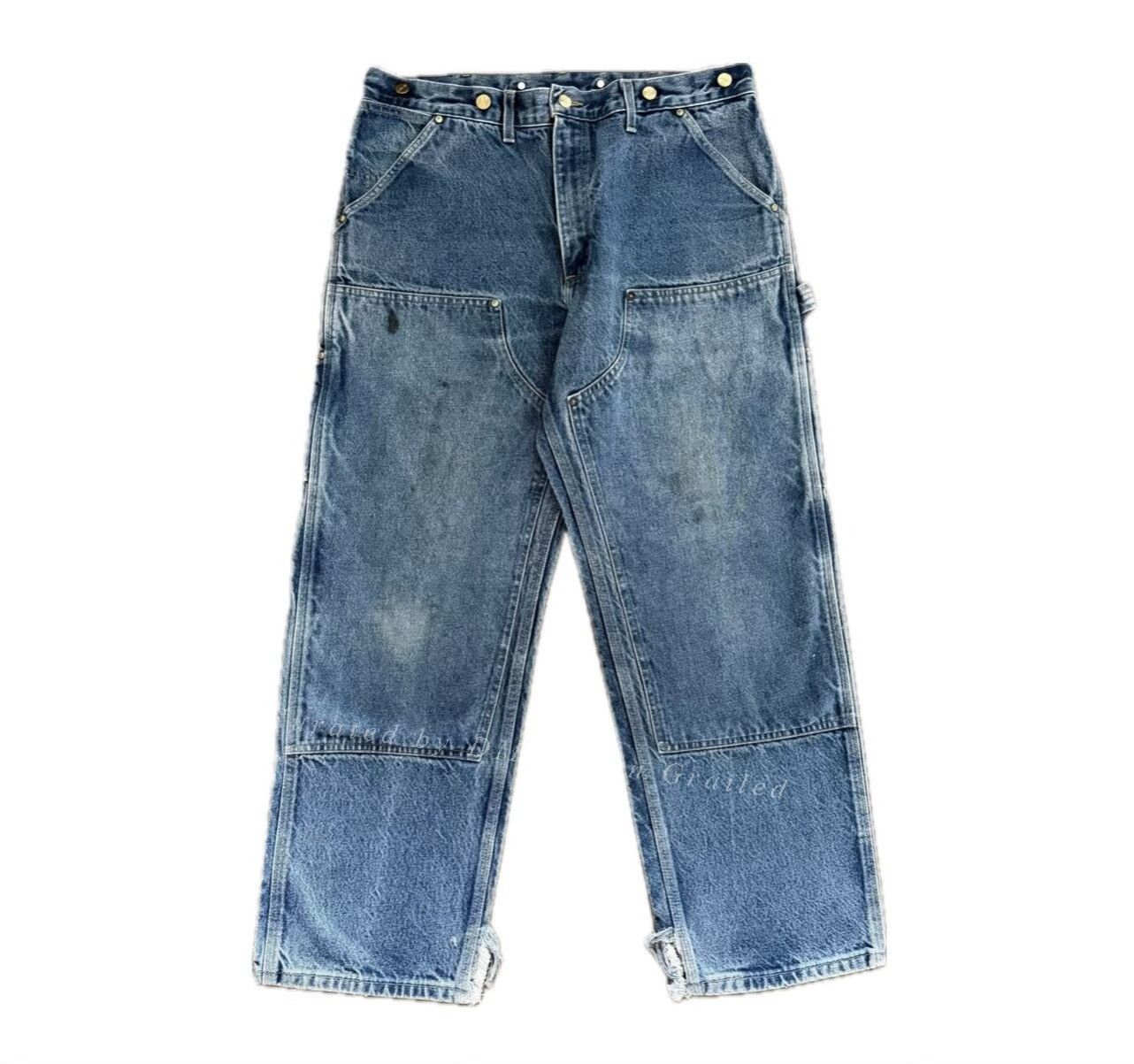 Carhartt Vintage Carhartt 90s Big Logo Double Knee Pants Size US 30 / EU 46 - 1 Thumbnail