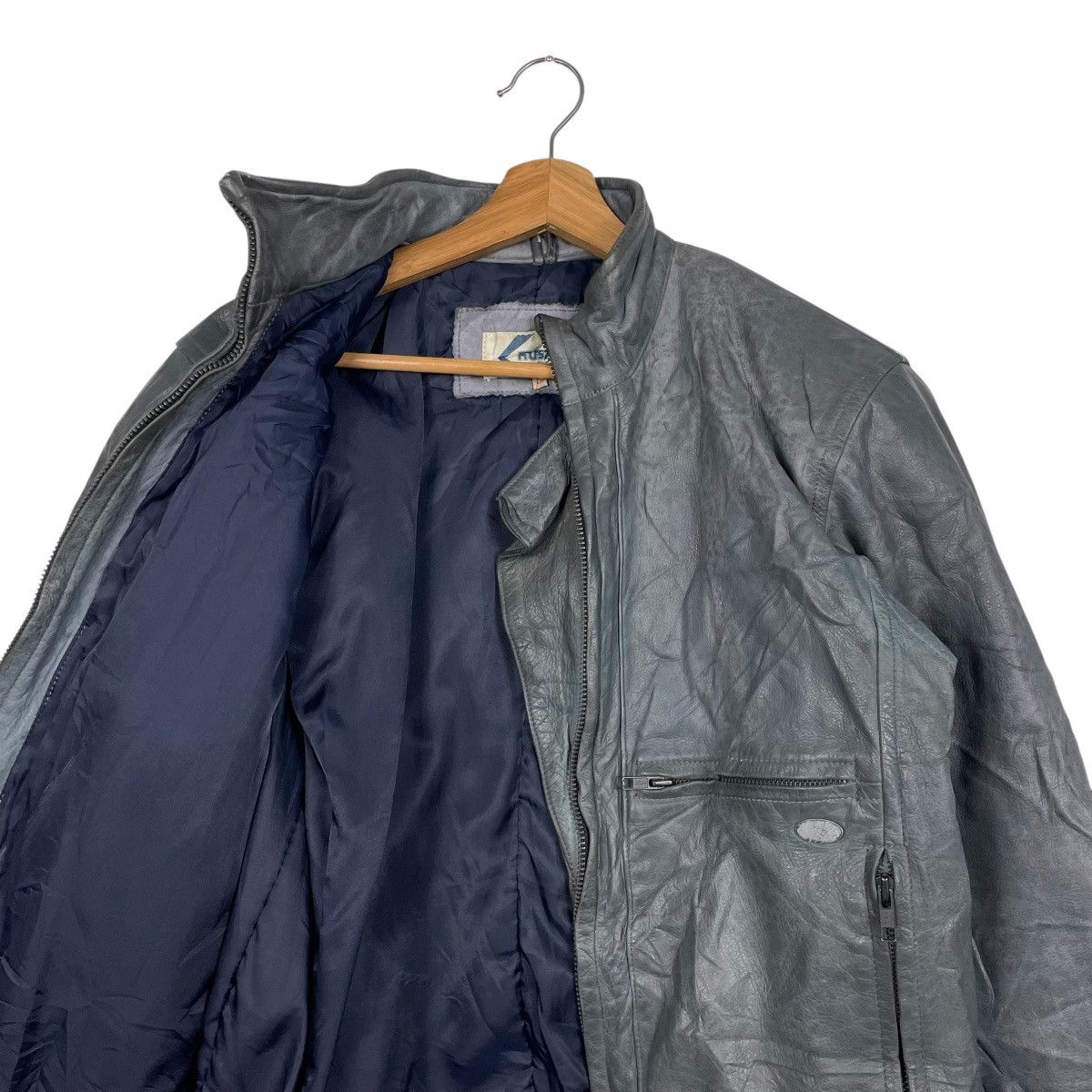 Japanese Brand Vtg Kushitani Motorcycle Biker Leather Jacket Size US M / EU 48-50 / 2 - 10 Thumbnail