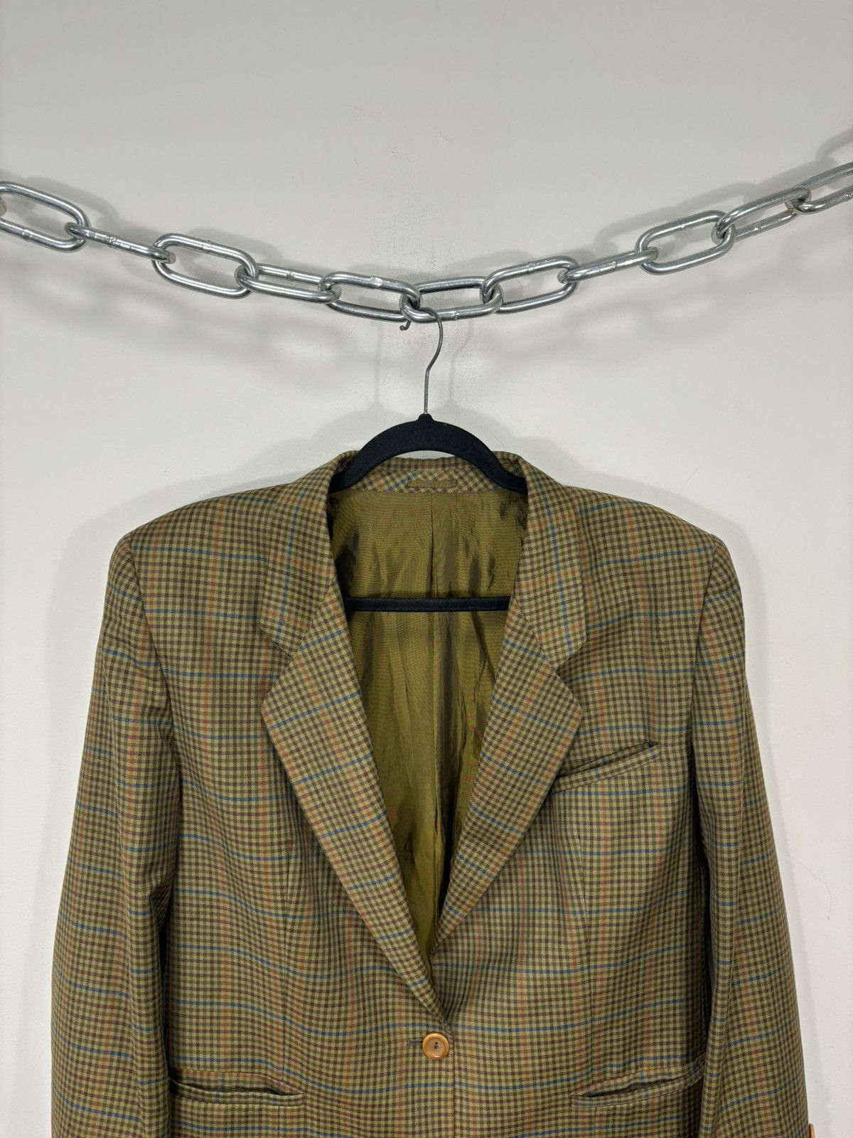 Ballantyne Vintage Davide Cenci X Ballantyne Check Wool Blazer Jacket Size 38R - 4 Thumbnail