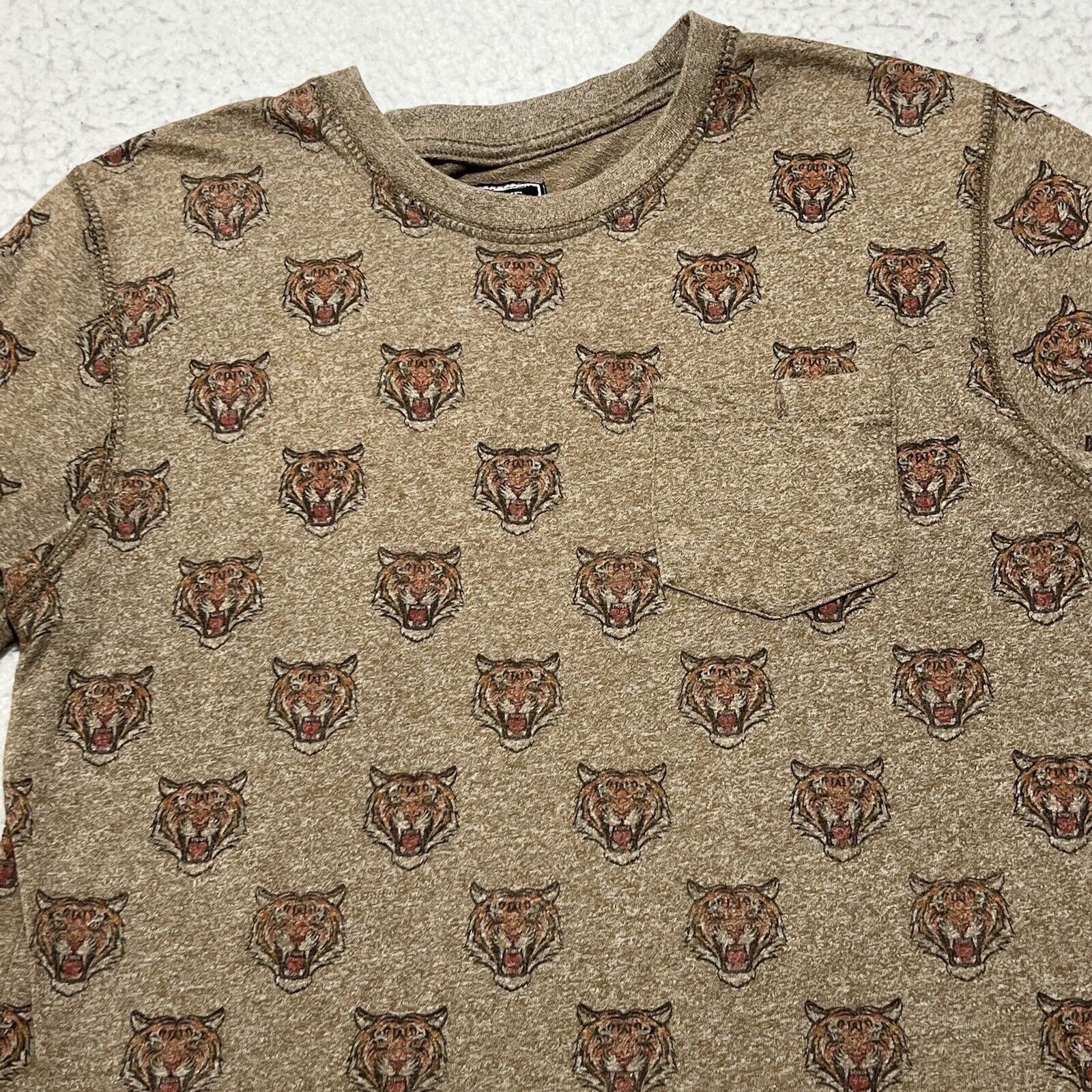 Other Creative Destruction Tiger Pattern Brown Graphic T Shirt Size US S / EU 44-46 / 1 - 2 Thumbnail