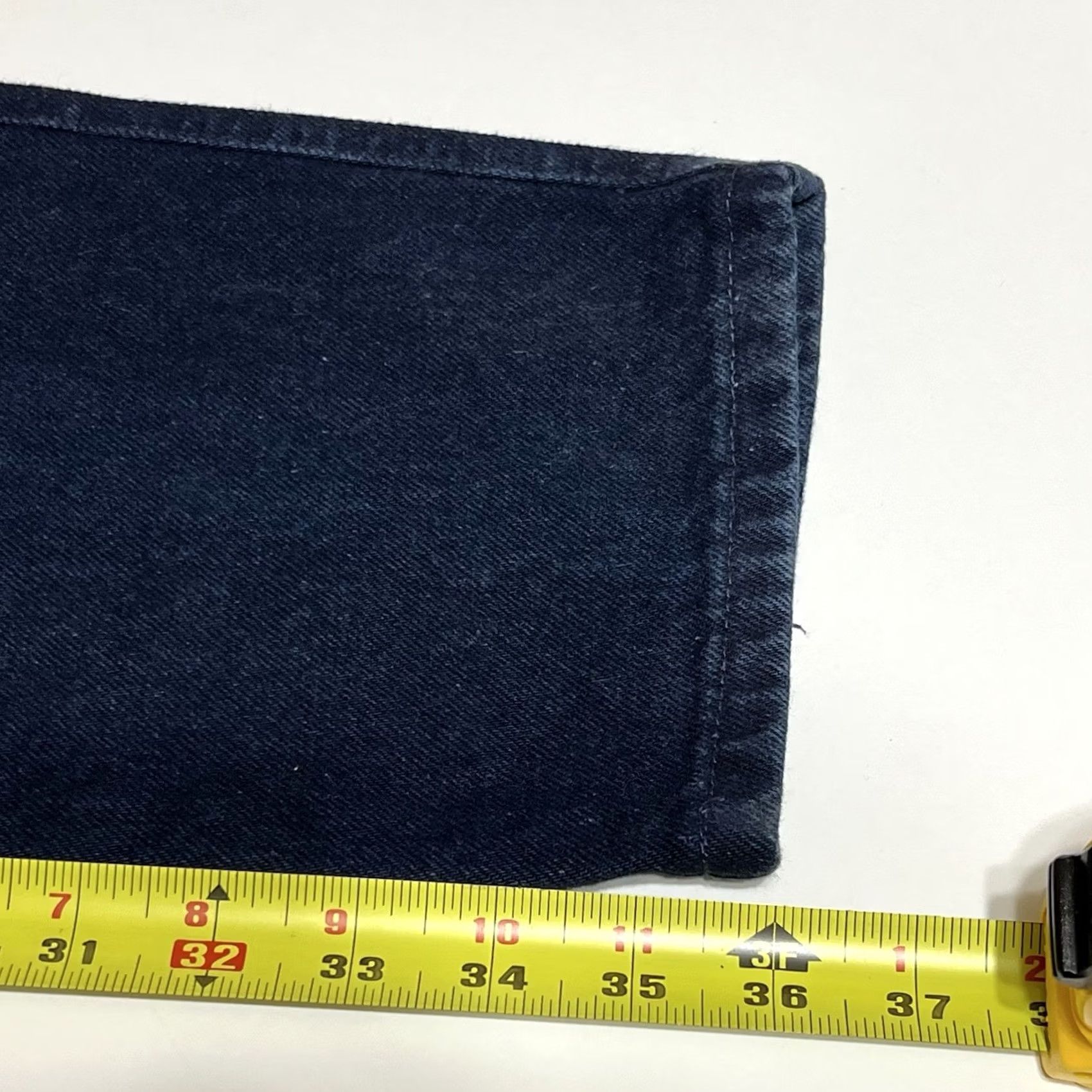 Vintage Vintage Rocky Mountain Jeans Women’s 11/30x36 Cross Over Flaps Blue 1990s Juniors 26x36 100% cotton Mexico Mens Girls Womens Size 32" / US 10 / IT 46 - 6 Thumbnail