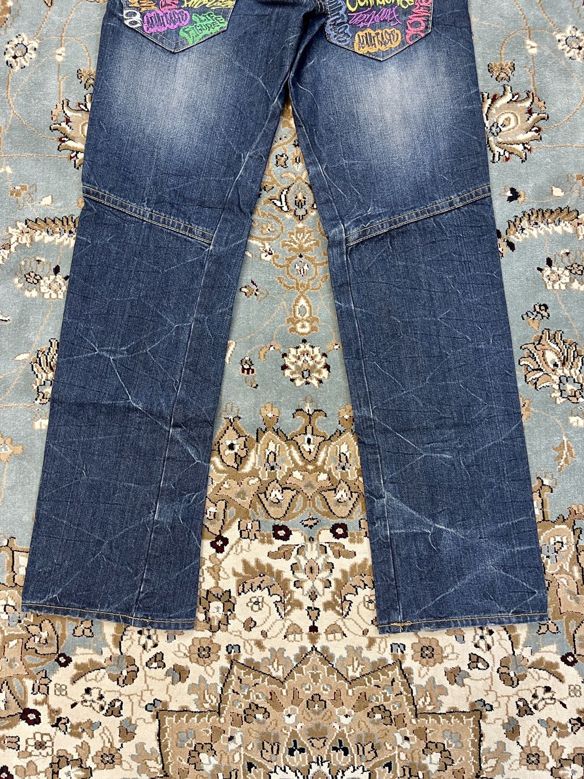 If Six Was Nine VINTAGE DISTRESSED DOUBLE WAIST SORRIDERE RARE DENIM PANTS Size US 29 - 10 Thumbnail