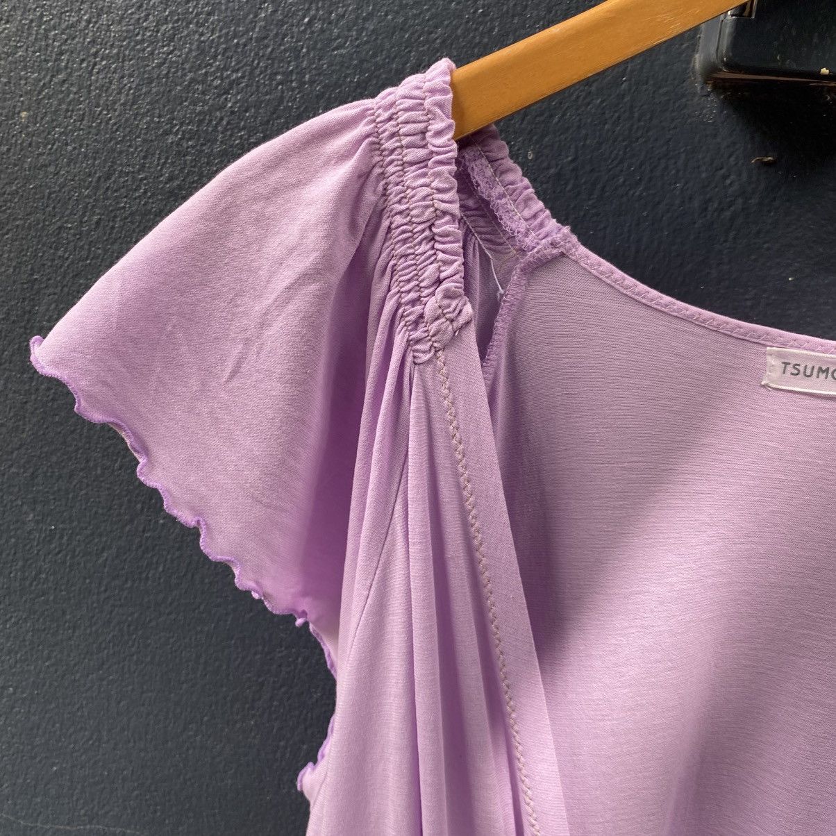Tsumori Chisato Tsumori Chisato Lilac Draped V-Neck Top Size XS / US 0-2 / IT 36-38 - 7 Thumbnail