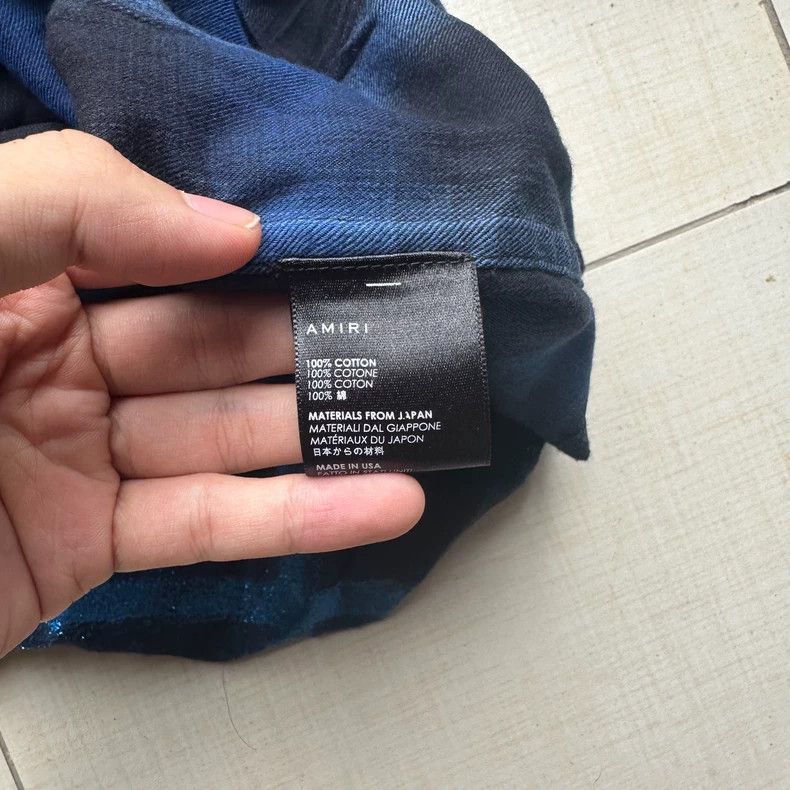 Amiri Amiri Blue Glitter Shirt Size US XS / EU 42 / 0 - 3 Thumbnail