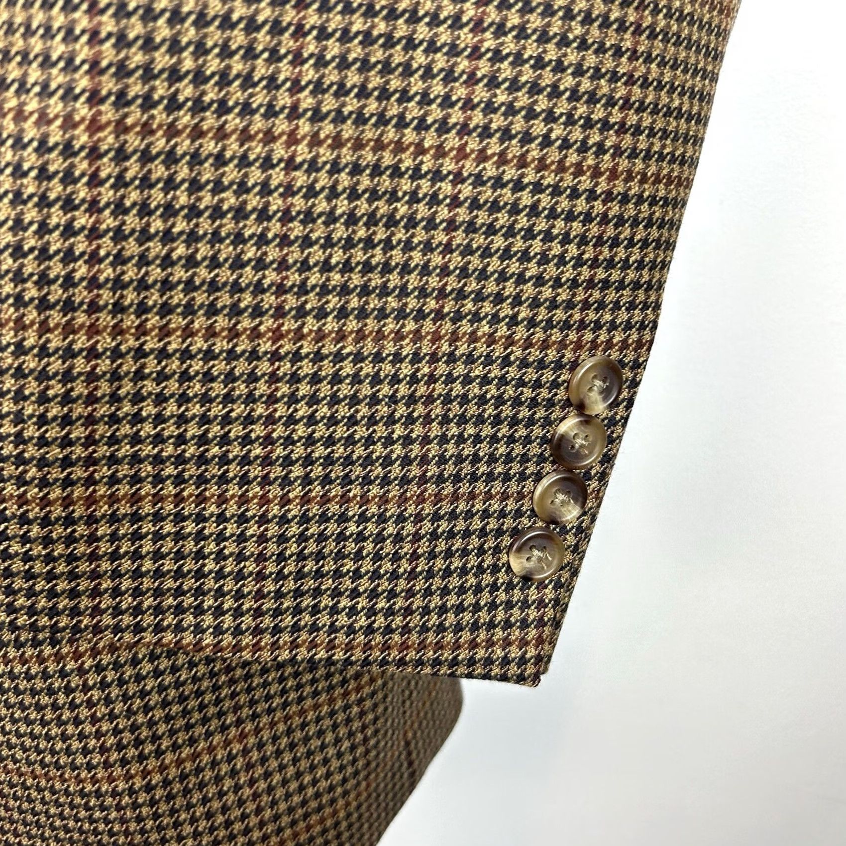 Jos. A. Bank Jos. A. Bank Sport Coat Mens 46R Wool Houndstooth Notch Two-Button Single-Breasted Blazer Size 46R - 4 Thumbnail