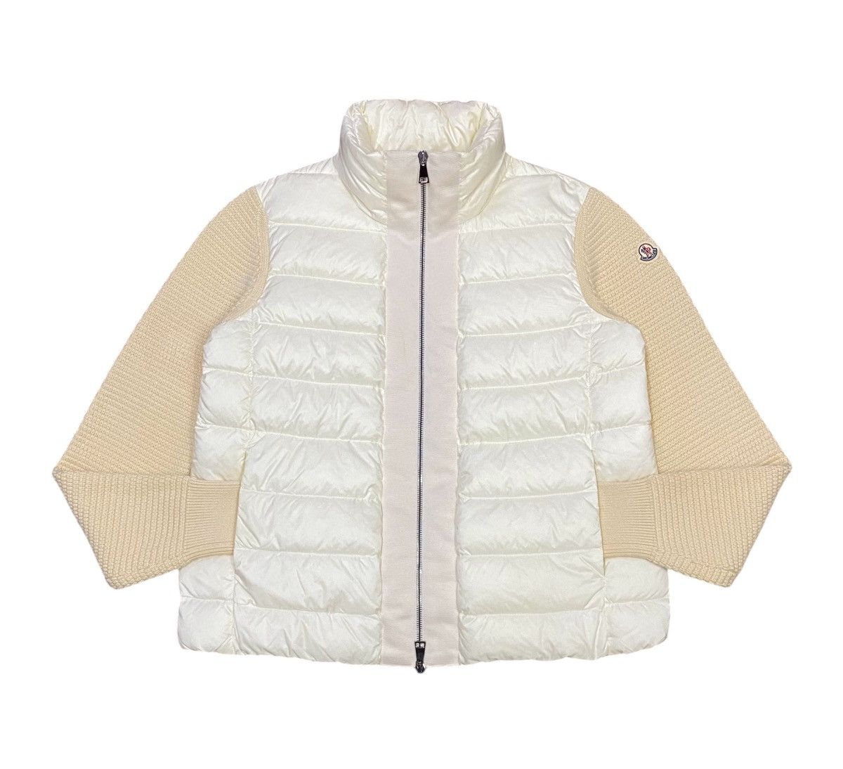 Moncler Moncler Knit Wool Sleeves Puffer Jacket Size S / US 4 / IT 40 - 2 Thumbnail